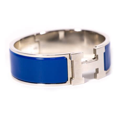 blue hermes braclet|hermes clic h price.